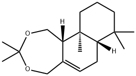 Drim-7-エン-11,12-ジオールアセトニド 化学構造式