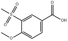 3-メタンスルホニル-4-メトキシ安息香酸 化学構造式