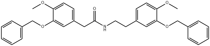 N-[3-(Benzyloxy)-4-Methoxyphenethyl]-2-[3-(benzyloxy)-4-Methoxyphenyl]acetaMide Structure