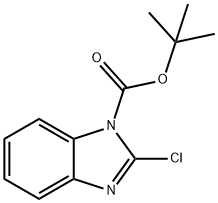2-Chloro-benzoiMidazole-1-carboxylic acid tert-butyl ester Struktur