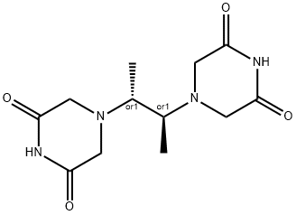 MESO-2,3-双(3,5-二氧代哌嗪-1-基)丁烷 结构式