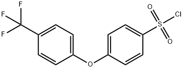4-[4-(トリフルオロメチル)フェノキシ]ベンゼンスルホニルクロリド 化学構造式