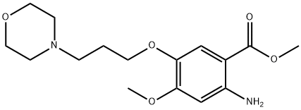 2-氨基-4-甲氧基-3-(3-吗啉丙氧基)苯甲酸甲酯, 214472-41-0, 结构式