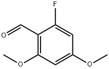 2-Fluoro-4,6-diMethoxy-benzaldehyde Struktur