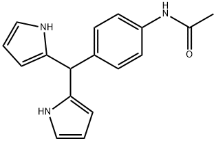 N-アセチル4-(ジピロール-2-イル)メチルアニリン 化学構造式