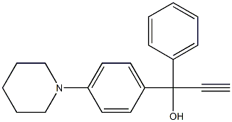 1-Phenyl-1-[4-(1-piperidinyl)phenyl]-2-propyn-1-ol, 97% Structure