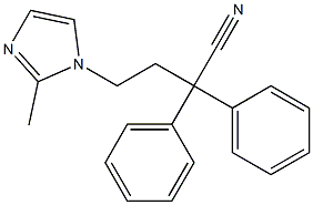 4-(2-甲基-1-咪唑基)-2,2-二苯基丁腈,214777-43-2,结构式