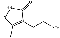 4-(2-胺乙基)-1,2二氢-5-甲基-3氢-吡唑-3-酮 结构式