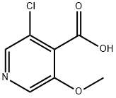 3-クロロ-5-メトキシイソニコチン酸 化学構造式