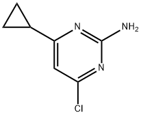 4-氯-6-环丙基嘧啶-2-胺, 21573-09-1, 结构式