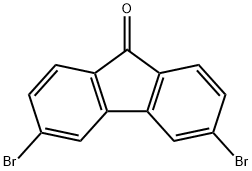 3,6-ジブロモ-9H-フルオレン-9-オン 化学構造式