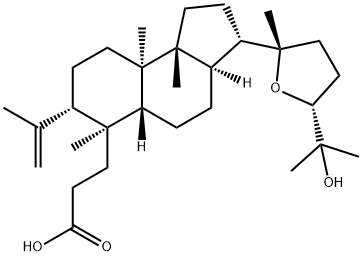 (24R)-20,24-エポキシ-25-ヒドロキシ-3,4-セコ-5α-ダンマラ-4(28)-エン-3-酸 化学構造式