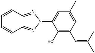 Drometrizole Trisiloxane Related Compound A (25 mg) (2-(2H-Benzotriazol-2-yl)-6-(isobuten-1-yl)-p-cresol) Struktur