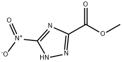 Methyl 3-nitro-1H-1,2,4-triazole-5-carboxylate 化学構造式