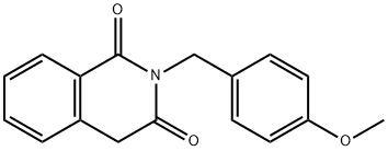 2-(4-甲氧基苄基)异喹啉-1,3(2H,4H)-二酮 结构式