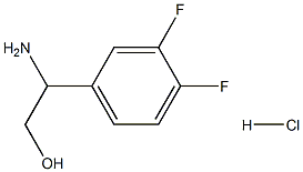 2-aMino-2-(3,4-difluorophenyl)ethanol hydrochloride Structure