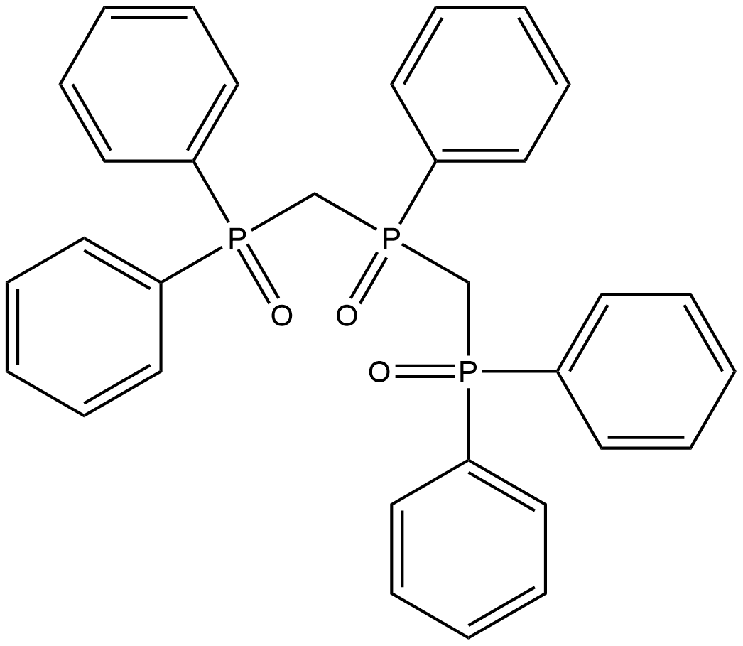 双(二苯基膦基甲基)苯基磷 氧化物 结构式