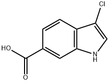 3-氯-1H-6-吲哚甲酸,219508-17-5,结构式