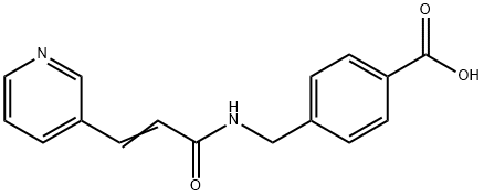 (E)-4-((3-(pyridin-3-yl)acrylaMido)Methyl)benzoic acid Structure