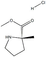 (S)-2-甲基吡咯烷-2-羧酸甲酯盐酸盐, 220060-08-2, 结构式