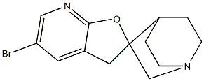5-BroMo-3H-1'-AZASPIRO[FURO[2,3-B]PYRIDINE-2,3'-BICYCLO[2.2.2]OCTANE] Structure