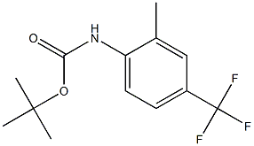 TERT-BUTYL 2-METHYL-4-(TRIFLUOROMETHYL)PHENYLCARBAMATE 结构式