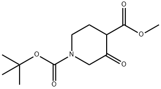 Methyl N-Boc-3-Oxopiperidine-4-carboxylate Struktur