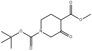 Methyl N-Boc-3-Oxopiperidine-4-carboxylate Structure