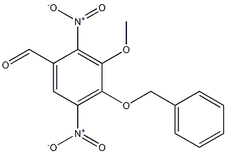 4-(苄氧基)-3-甲氧基-2,5-二硝基苯甲醛, 22028-12-2, 结构式