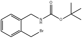 2-(BOC-氨甲基)苄溴, 220364-33-0, 结构式