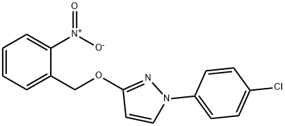 1-(4-Chlorophenyl)-3-[(2-nitrophenyl)methoxy]-1H-pyrazole Structure