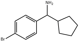 4-溴-A-环戊基苯甲胺 结构式