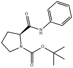 Boc-L-proline anilide Structure