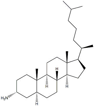 3-Α-氨基胆甾烷(3AC) 结构式