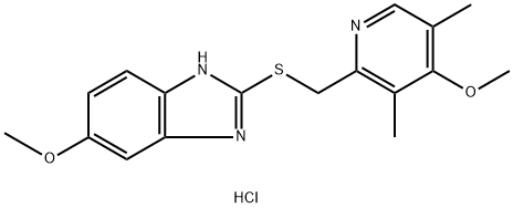 OMEPRAZOLE SULFIDE HYDROCHLORIDE, 220757-75-5, 结构式