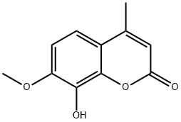 7-Methoxy-8-hydroxy-4-MethylcouMarin 化学構造式