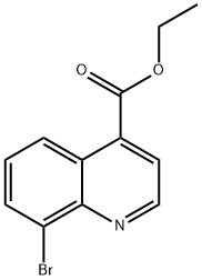8-ブロモキノリン-4-カルボン酸エチル 化学構造式