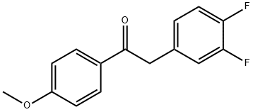 2-(3,4-Difluorophenyl)-1-(4-Methoxyphenyl)ethanone Structure
