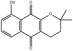 9-羟基-ALPHA-拉杷醌, 22333-58-0, 结构式