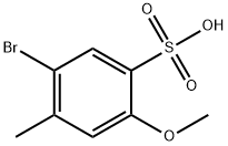 Benzenesulfonic acid, 5 - broMo - 2 - Methoxy - 4 - Methyl Struktur