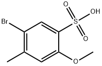 苯磺酸,5 - 溴 - 2 - 甲氧基 - 4 - 甲基,223438-71-9,结构式