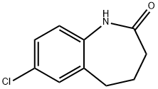 7-氯-1,3,4,5-四氢-2H-1-苯并氮杂卓-2-酮 结构式