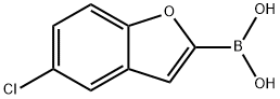 5-氯苯并呋喃-2-硼酸, 223576-64-5, 结构式