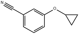 3-Cyclopropoxy-benzonitrile Struktur