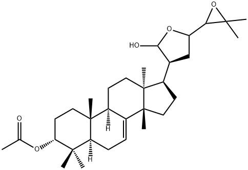 (13α,14β,17S,20S,21R,23R,24S)-21,23:24,25-Diepoxy5α-lanost-7-ene-3α,21-diol 3-acetate Structure
