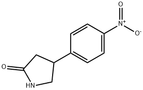 4-(4-硝基苯基)吡咯烷-2-酮 结构式