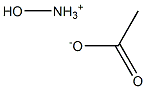 酢酸ヒドロキシアンモニウム 化学構造式