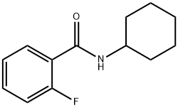 N-环己基-2-氟苯甲酰胺 结构式