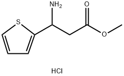 Methyl 3-aMino-3-(thiophen-2-yl)propanoate hydrochloride Structure