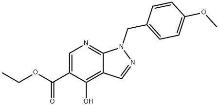 ethyl 4-hydroxy-1-(4-Methoxybenzyl)-1H-
pyrazolo[3,4-b]pyridine-5-carboxylate